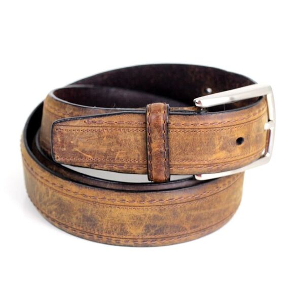 Nautica BROWN GENUINE LEATHER 1 1/4"Wd CASUAL DRESS MEN'S BELT Sz 40 (F82 - Picture 6 of 13